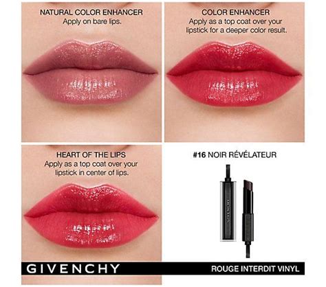 givenchy black lipstick created for|givenchy rouge interdit temptation black.